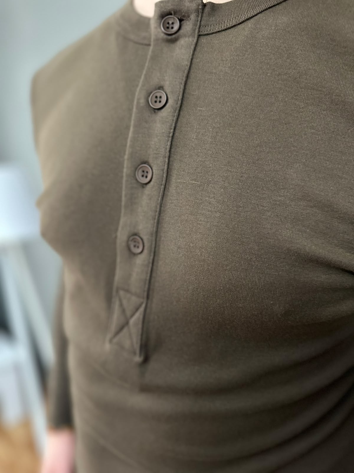 Giesto Kahverengi Yakası Düğmeli Modal Kumaş Sweatshirt