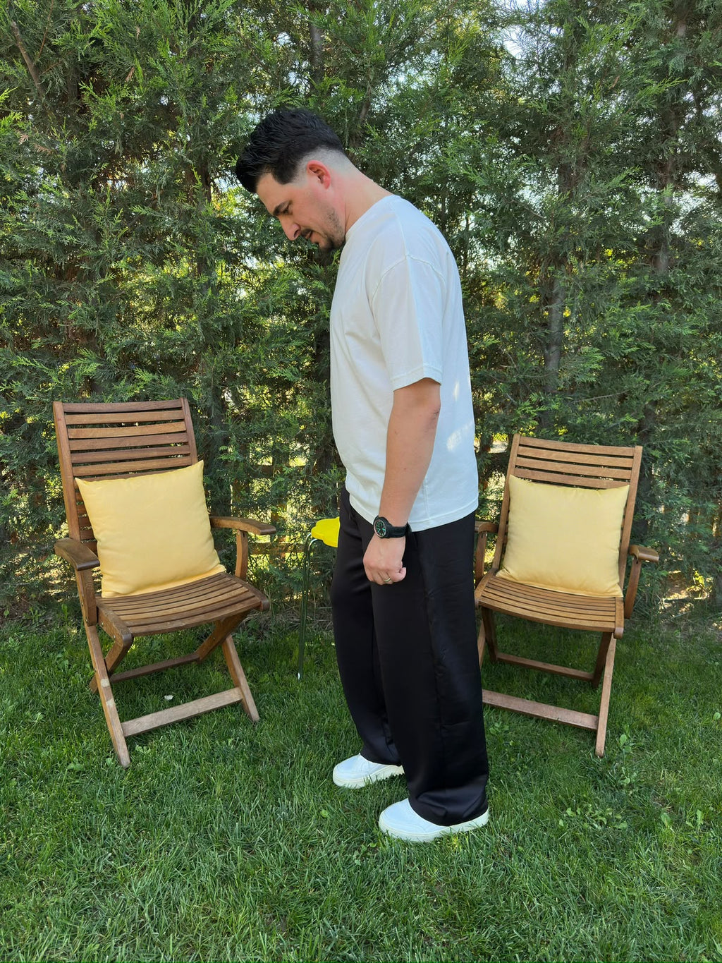 Beyaz Oversize Basic T-Shirt