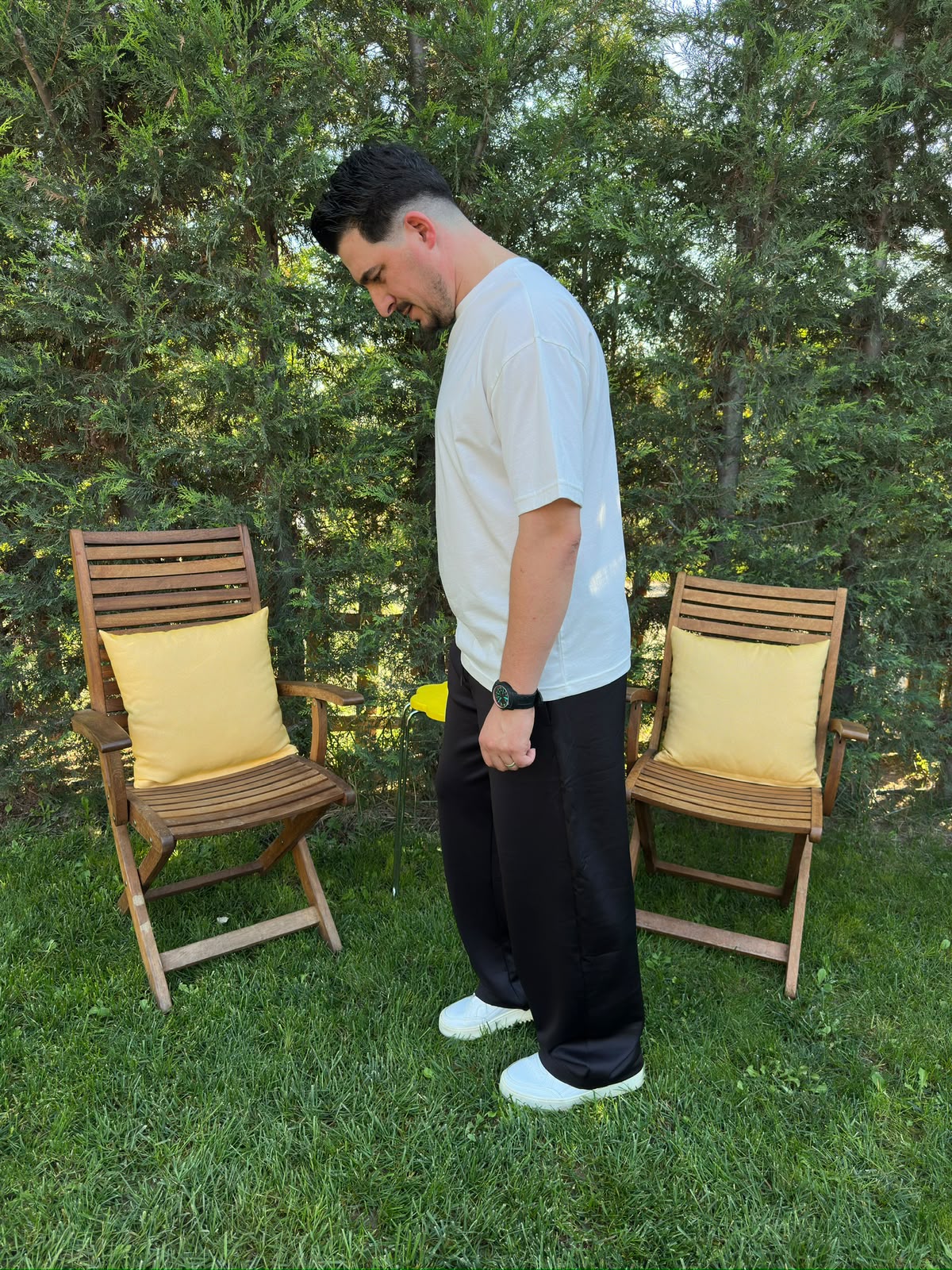 Beyaz Oversize Basic T-Shirt