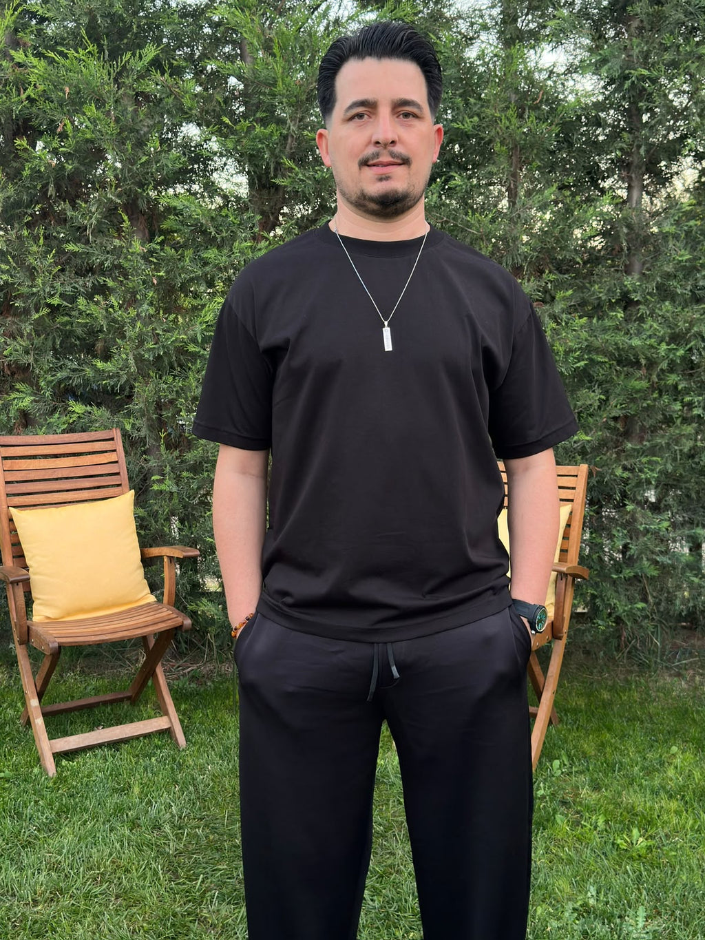 Siyah Oversize Basic T-Shirt