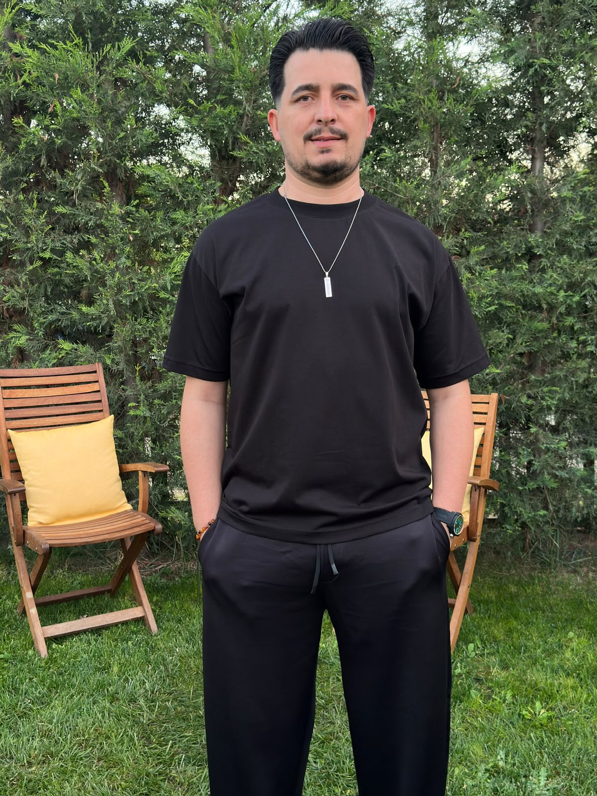 Siyah Oversize Basic T-Shirt